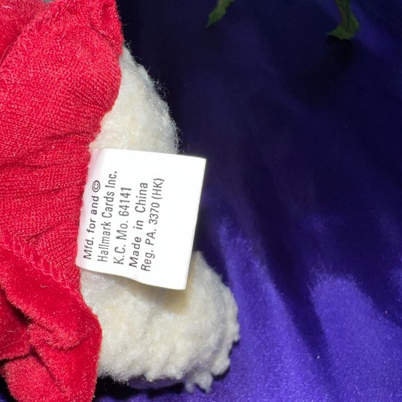 VTG📌Hallmark Christmas Kissing Mistletoe Teddy Bears Plush Animals Love & Kiss - Picture 9 of 14